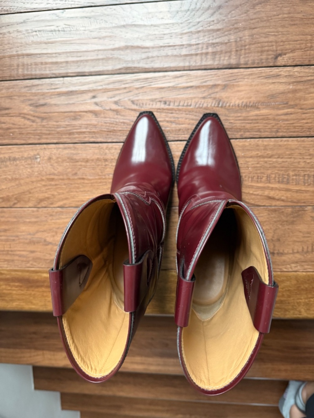 Isabel Marant Leyane Western Boot Burgundy US 10- EU 40 - Picture 15 of 15